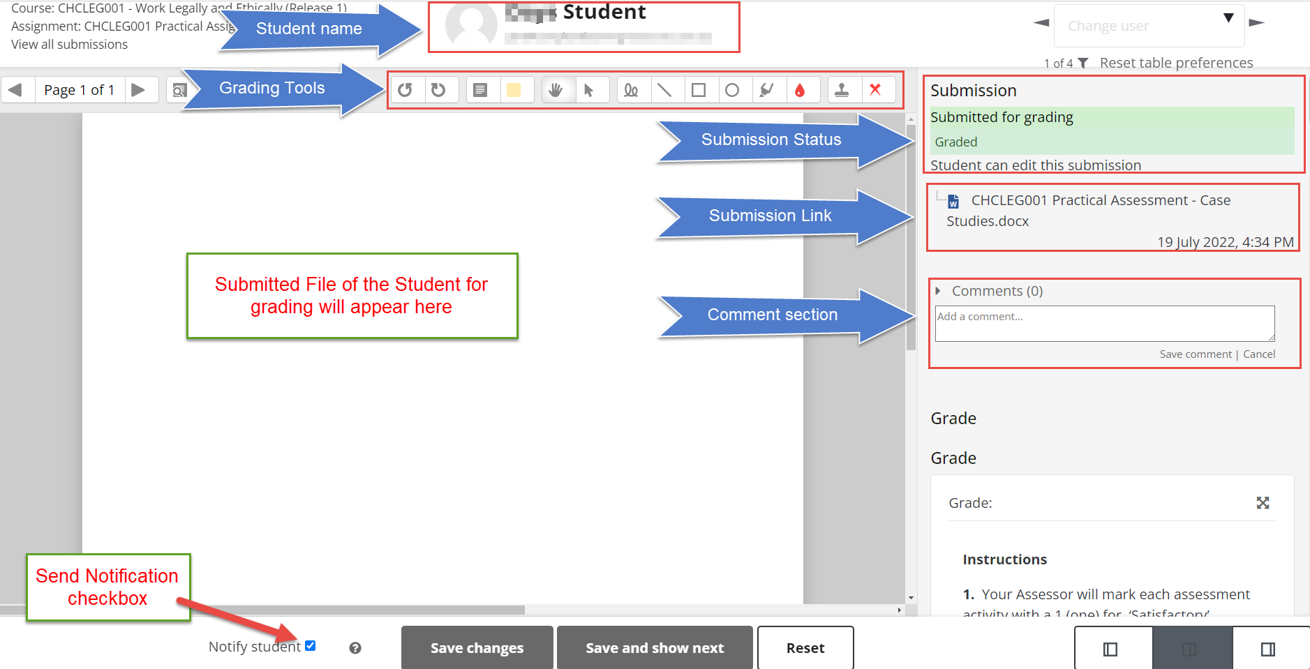 assignment marking guide